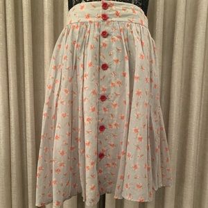 Rugby Ralph Lauren blue and pink flower skirt